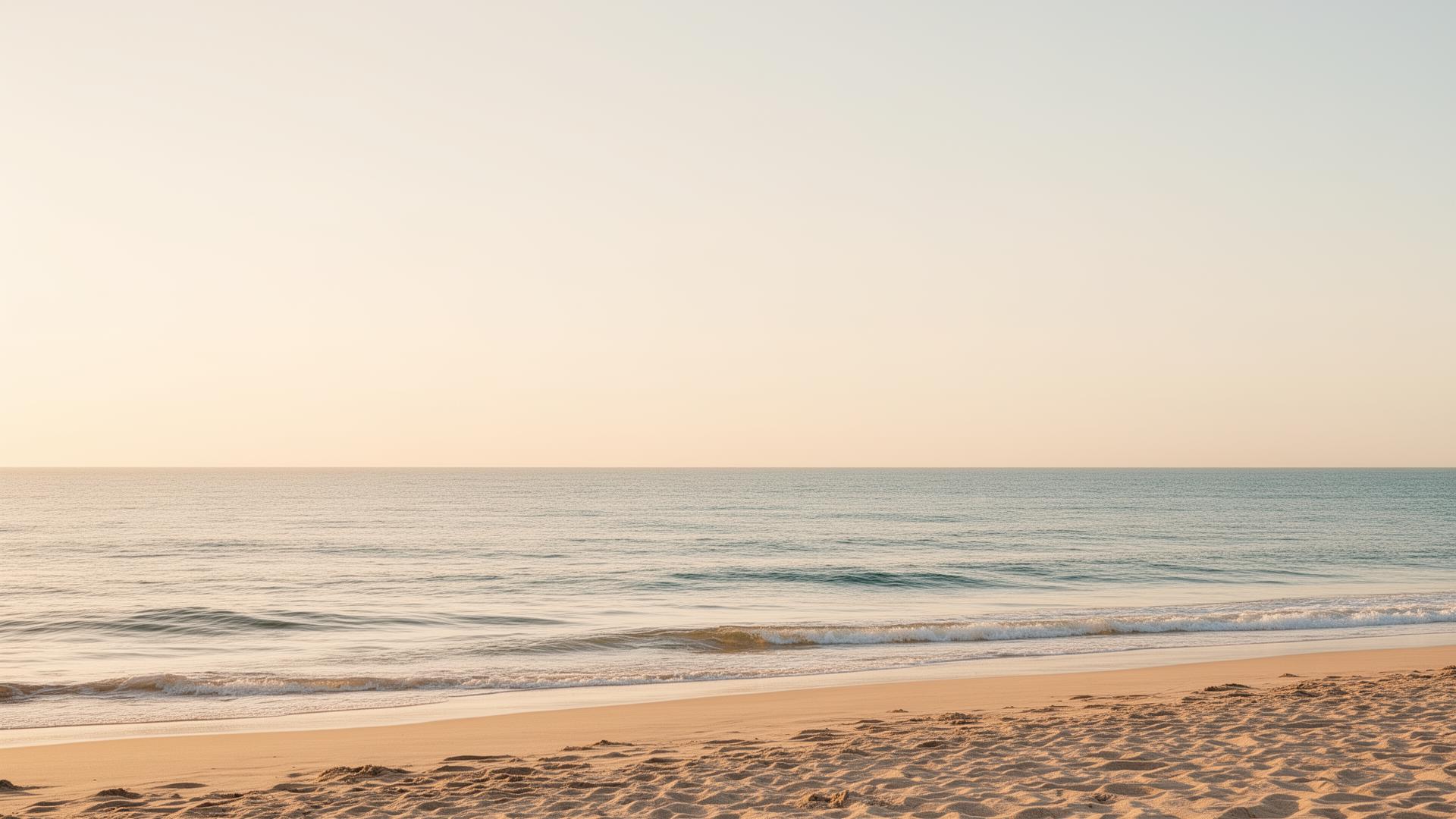 Plage de Palavas-les-Flots au lever du soleil